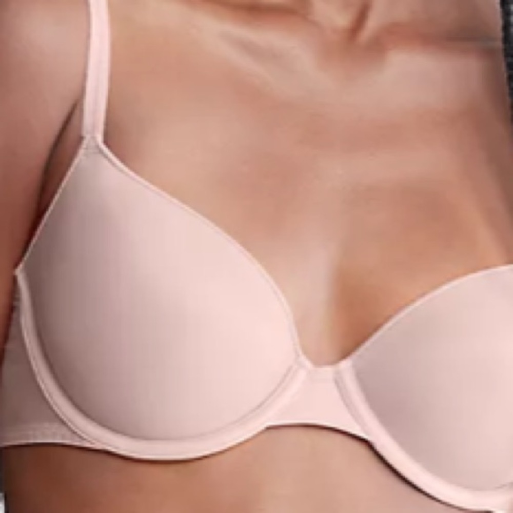 CALVIN KLEIN Women Lightly Lined Cream Demi Bra | 36B